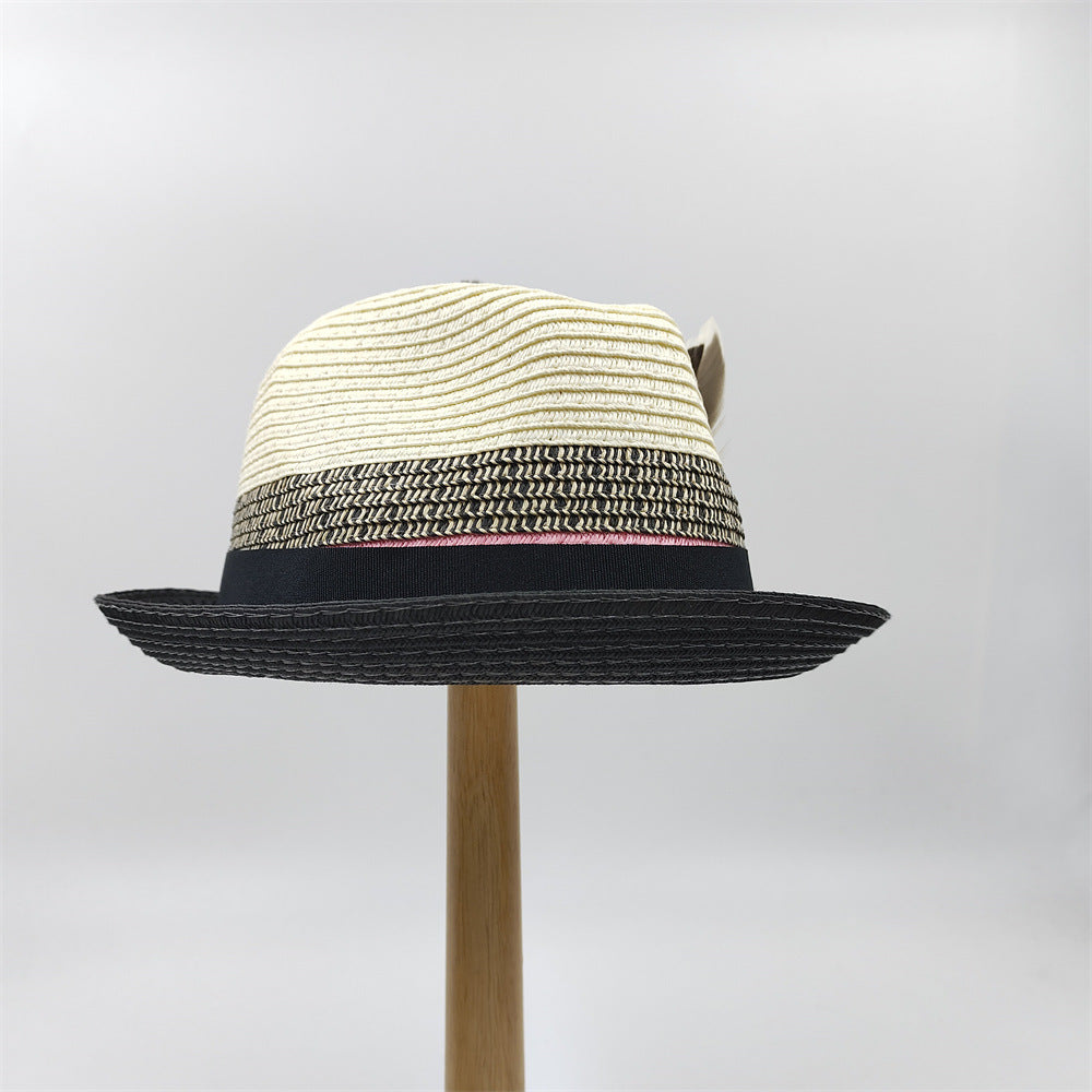 Warped Feather Accessories Sunscreen Hat Outdoor Jazz Hat
