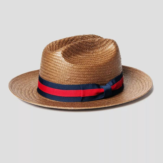 Tienda Miller Ranch Fedora - Patriotic Straw [BUY 2 FREE SHIPPING & BOX PACKING]